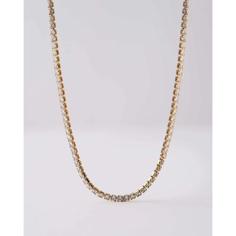 Collar Acero Tenis Circonitas 3Mm...