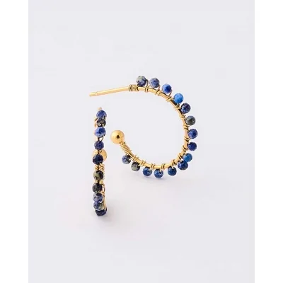 Pendiente Semi Aro 15mm...