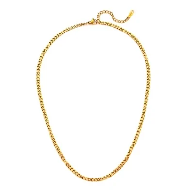 Collar Acero 3Mm Cubano 42+5Cm