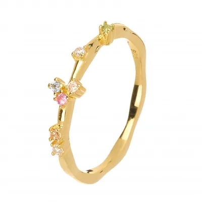 Anillo 7 Circonitas Multi 2