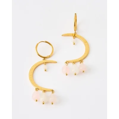 Pendientes Acero Luna...