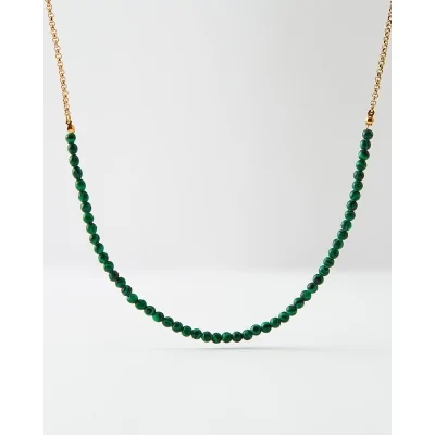 Collar Acero 38+5Cm  Piedra...