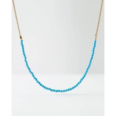 Collar Acero 38+5Cm  Piedra...