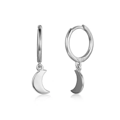 Pendiente Aro 12 Luna 8mm