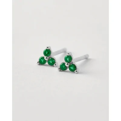 Pendientes Circonita - Flor