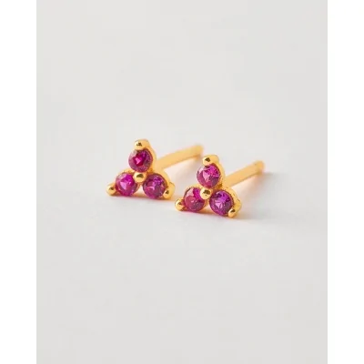 Pendientes Circonita - Flor