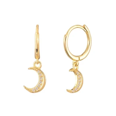 Pendientes Plata Luna...