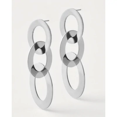 PENDIENTES ACERO 3 AROS...