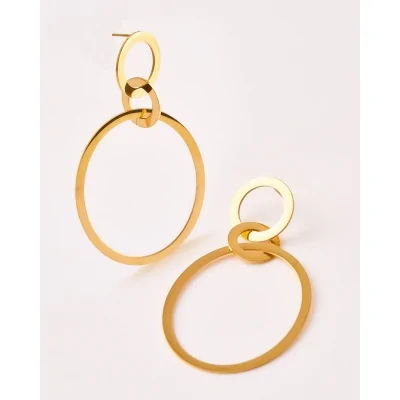 PENDIENTES ACERO 3 AROS...