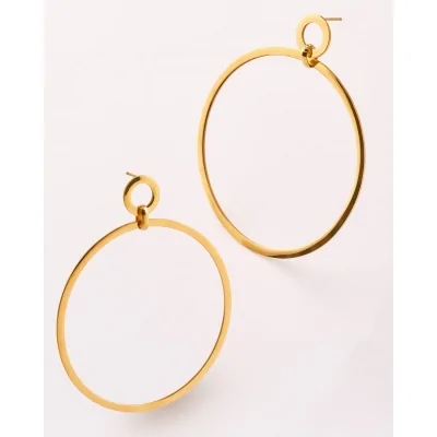 PENDIENTES ACERO ARO 50MM...