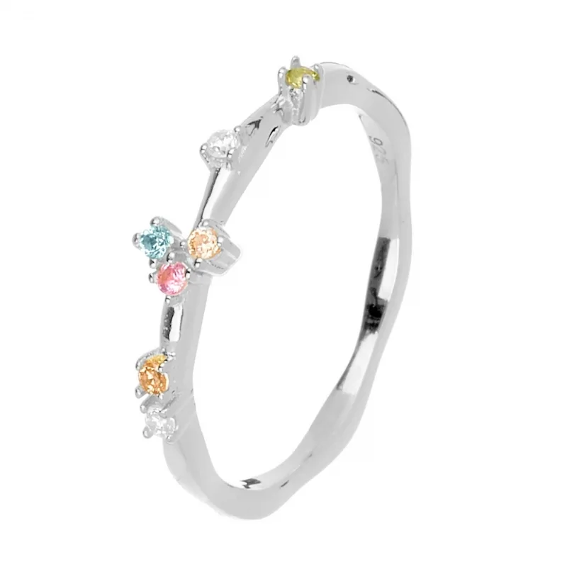 Anillo 7 Circonitas Multi