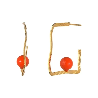 Pendiente Perla Coral PR