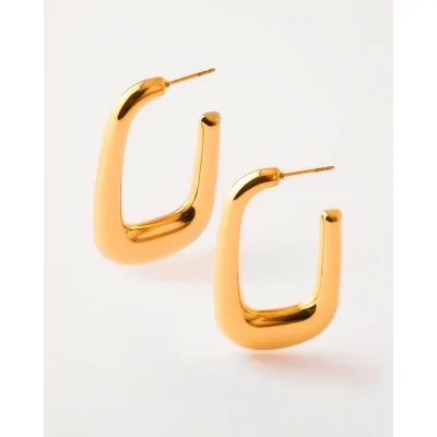 PENDIENTES ACERO RECTANGULO...