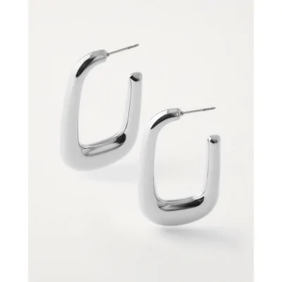 PENDIENTES ACERO RECTANGULO...