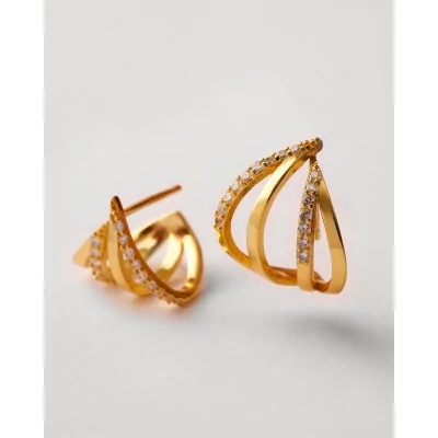 PENDIENTES PLATA 4 TIRAS...