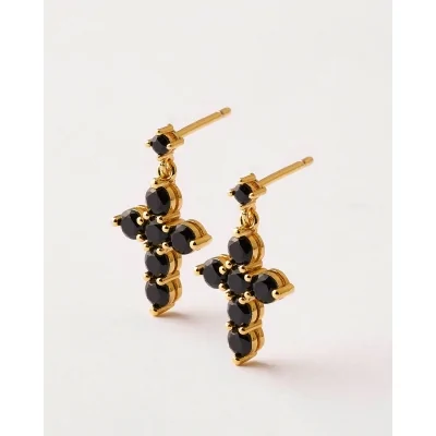 PENDIENTES CRUZ 19MM LATON...