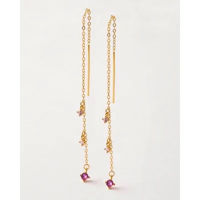 PENDIENTES PLATA CADENA...