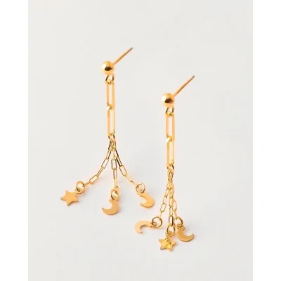 PENDIENTES PLATA ESLABON Y...