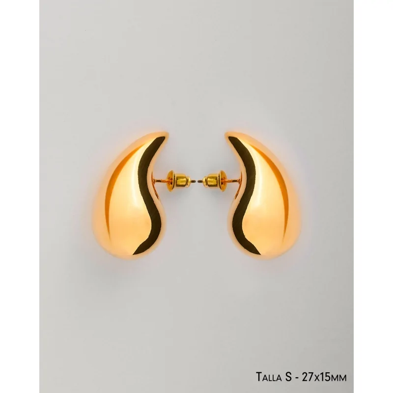 PENDIENTES DROP ACERO S 27x15mm DO