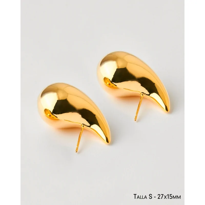 PENDIENTES DROP ACERO S 27x15mm DO