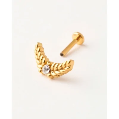 PIERCING HOJAS Y CIRCONITA...