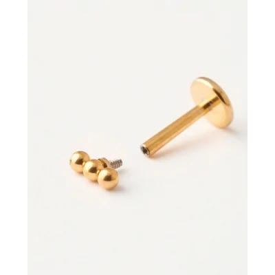 PIERCING 3 BOLAS ACERO DO 