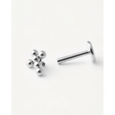 PIERCING CRUZ BOLAS ACERO RH 