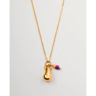 COLLAR LAGRIMA 13X5mm ACERO...