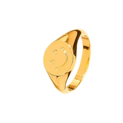 Anillo Smiley 12mm Acero