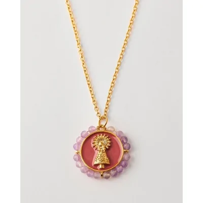 Collar Acero Medalla Virgen...