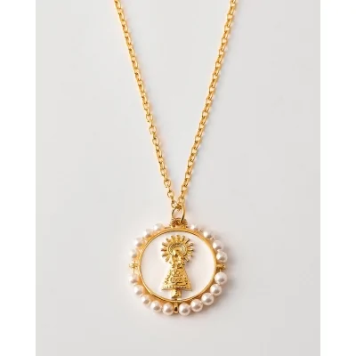 Collar Acero Medalla Virgen...