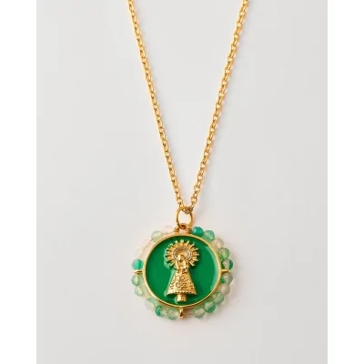 Collar Acero Medalla Virgen...