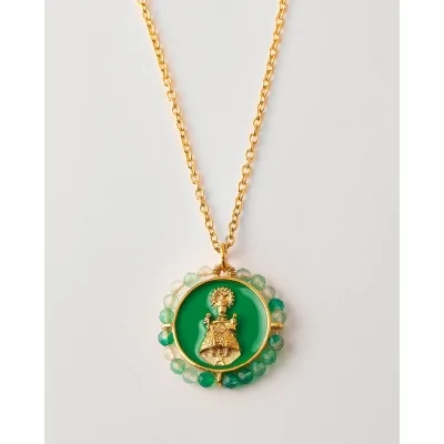 Collar Acero Medalla Virgen...