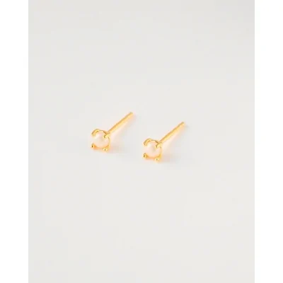 PENDIENTE PERLA 4MM PLATA...