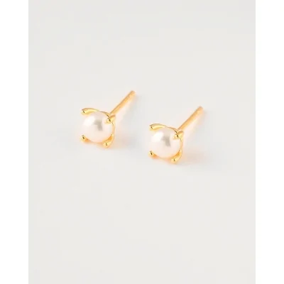 PENDIENTE PERLA 5MM PLATA...