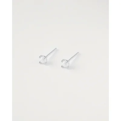 PENDIENTE PERLA 4MM PLATA...