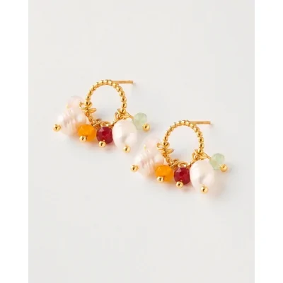 PENDIENTES ARO 12MM PERLAS...