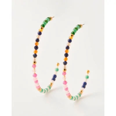 PENDIENTES ARO 50MM PIEDRA...