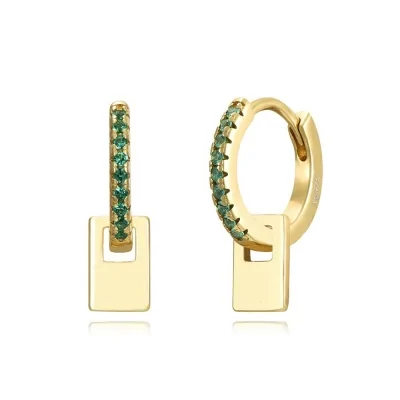 PENDIENTES PLATA CIRCONITA...