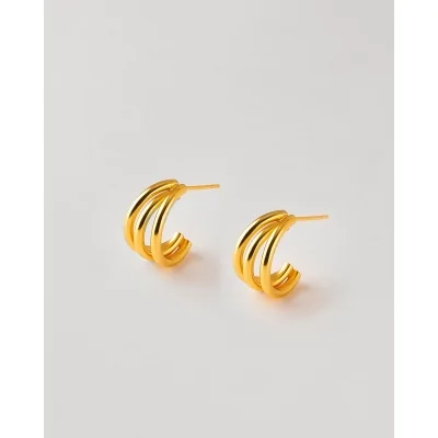 PENDIENTES 3 TUBOS PLATA...