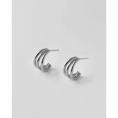 PENDIENTES 3 TUBOS PLATA...