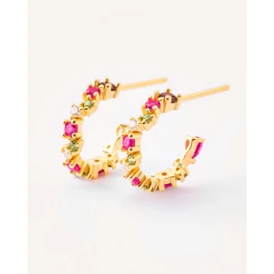 PENDIENTES PLATA SEMIARO...