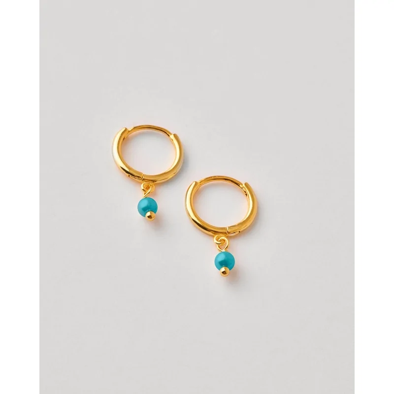 Pendientes Palta Aro 12Mm Turquesa...