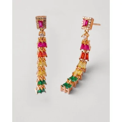 PENDIENTES PLATA CIRCONITAS...