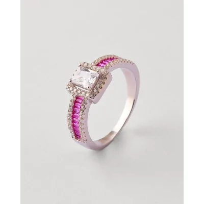 ANILLO PLATA CIRCONITAS  WR