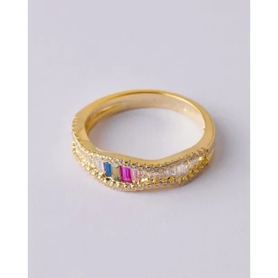 ANILLO PLATA CIRCONITAS  MIXY 2