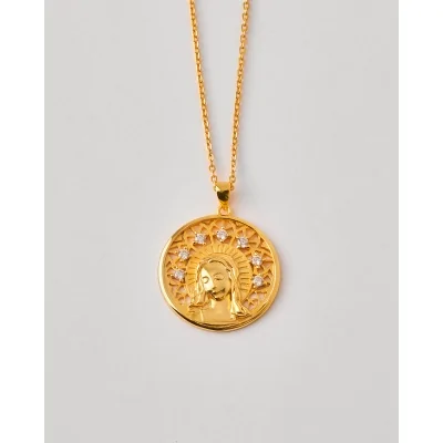 Collar Plata Medalla Virgen...