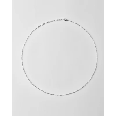 CADENA 50+5CM PLATA RH