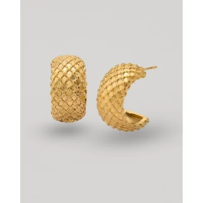 PENDIENTES SEMI ARO 11X21MM...