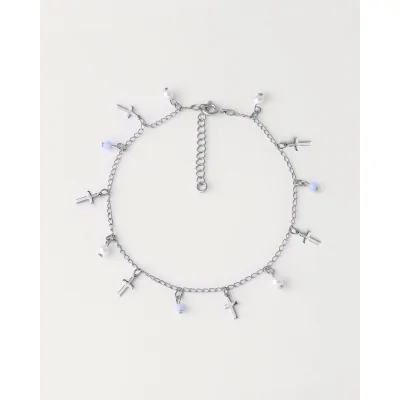 TOBILLERA METAL CRUCES  RH 